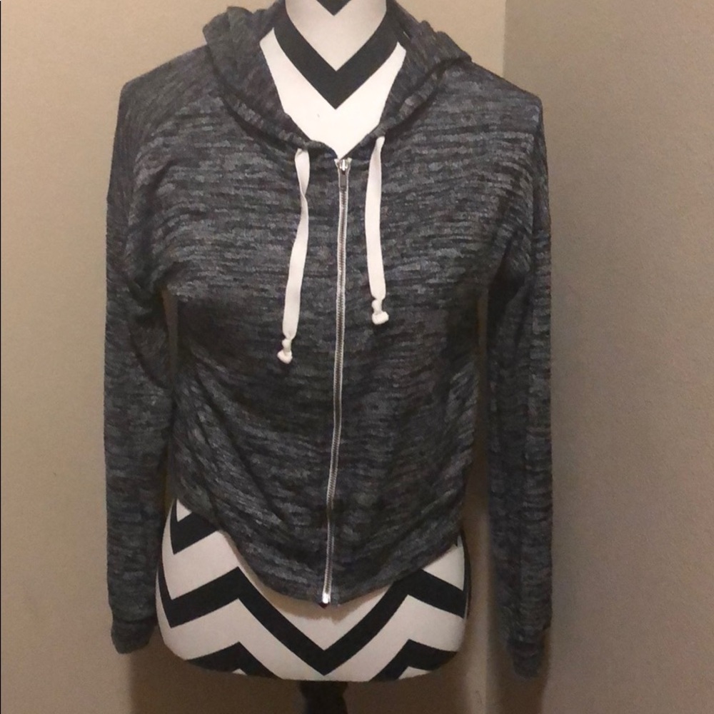 American eagle‎ zipper sweater size small grey
